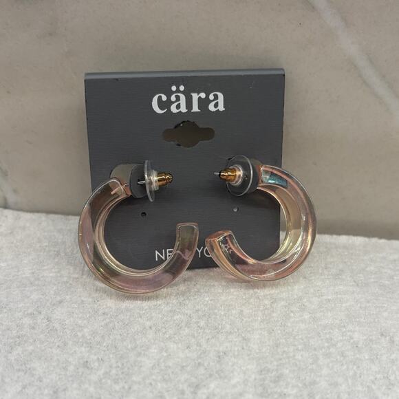 Cara Cara Iridescent Hoop Earrings - Picture 4 of 4